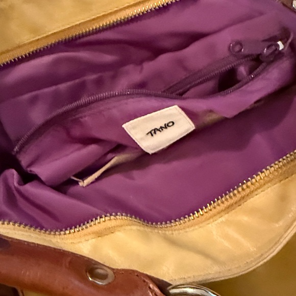 Tano Genuine Leather Studded Mustard Yellow Shoulder Bag?